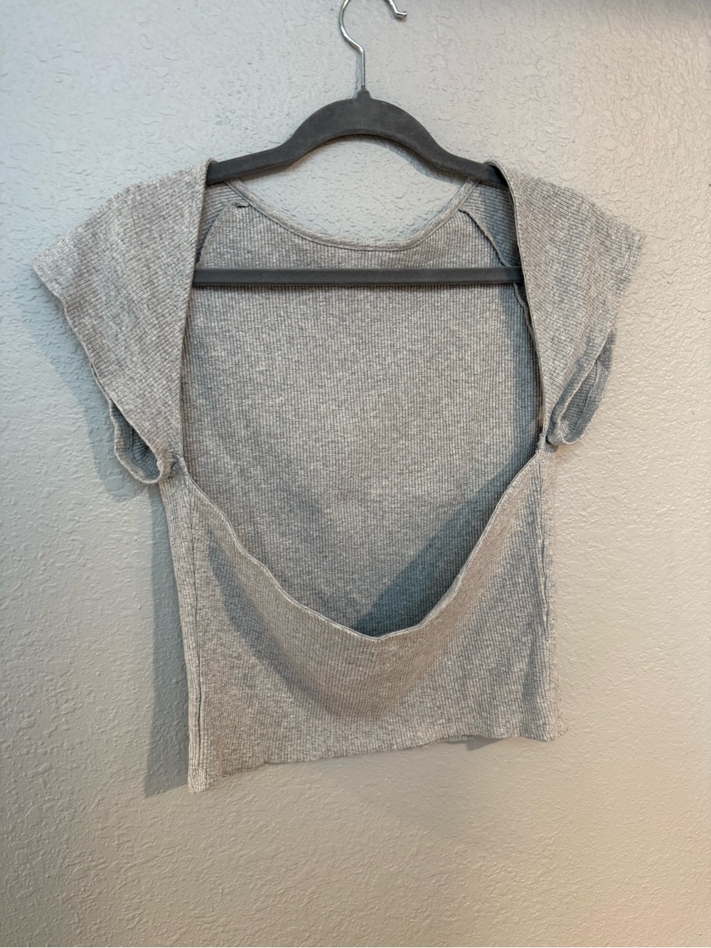 Aerie Ribbed Open-Back Shirt - XL